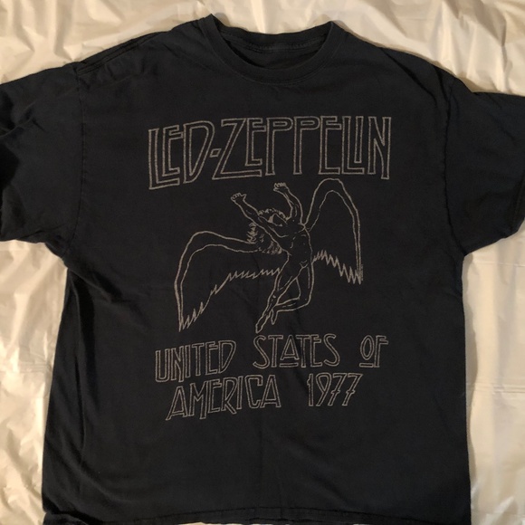 Vintage 00’s Led Zeppelin Shirt Mens xl  1977 Rock 2003 Distressed - Picture 1 of 6